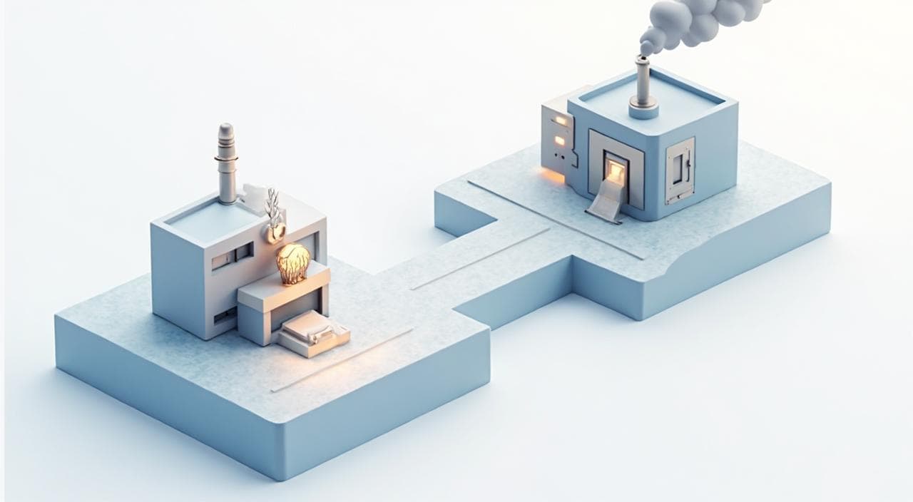 期間工（メーカー直雇用）と派遣社員の雇用経路の違いを示すイラスト