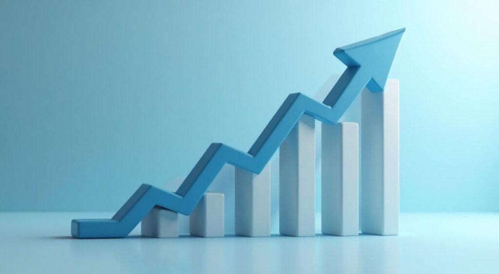 製造業における賃金上昇を示すイメージグラフ